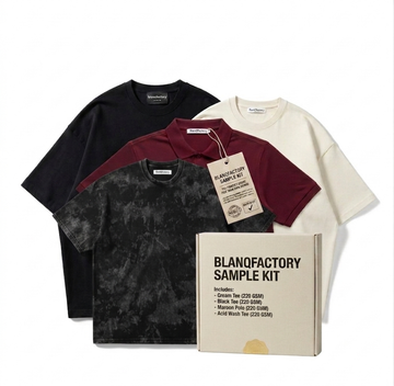 Detailed texture of acid wash treatment on heavy cotton streetwear.
